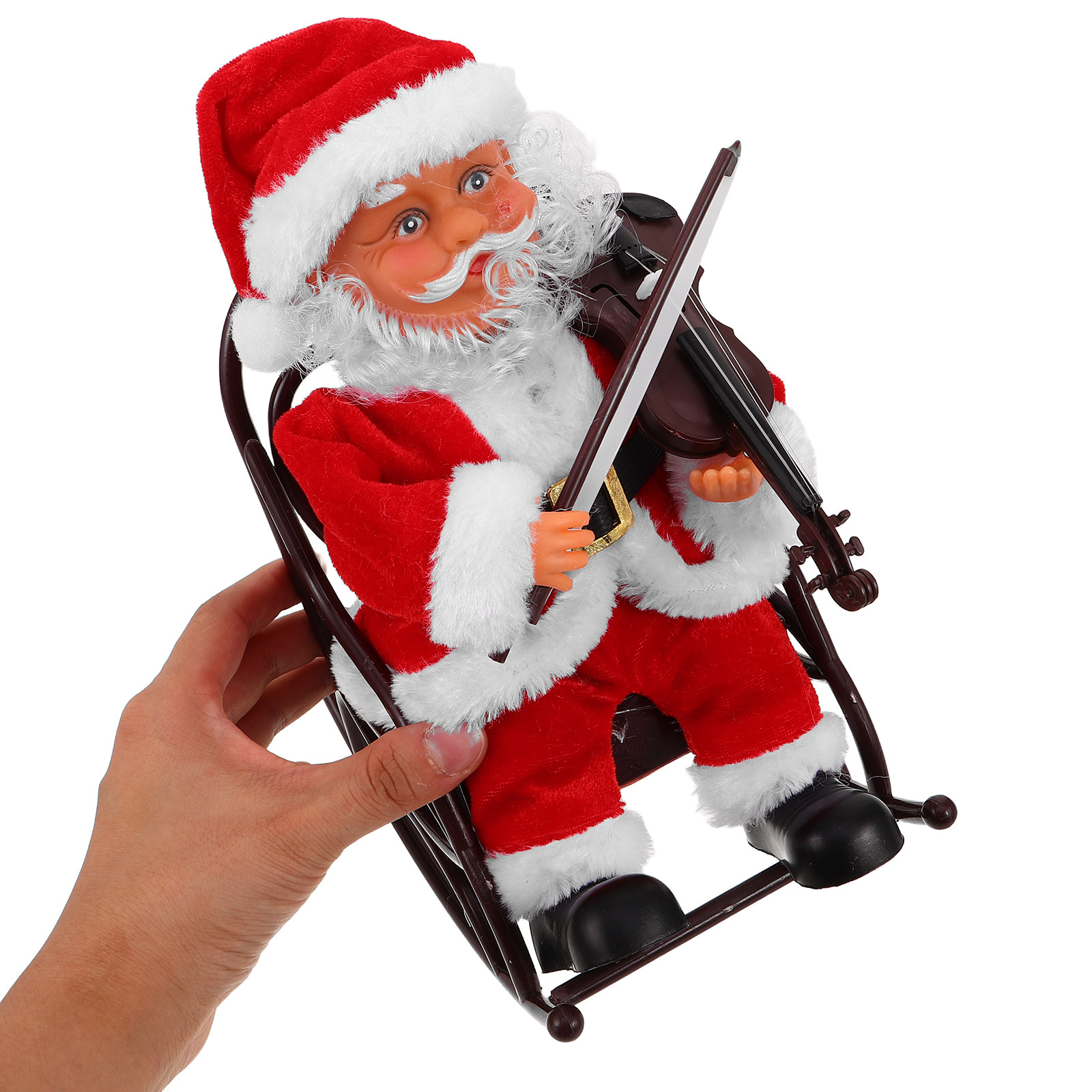 Musical Instrument Xmas Ornaments - Uroczy elektryczny Święty Mikołaj z instrumentem