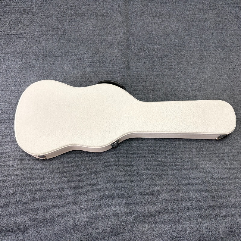 Musical Instrument Box - Czysto Biały Skórzany Matowy Futerał na