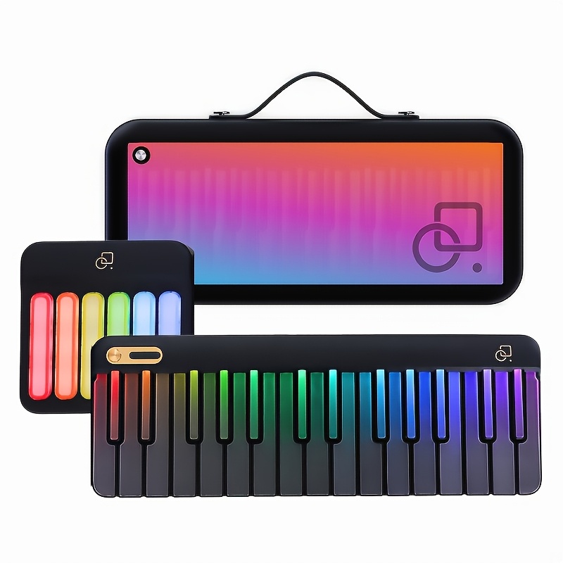 Musical Instrument Names - Stylowe pianino cyfrowe PopuPiano z podświetleniem