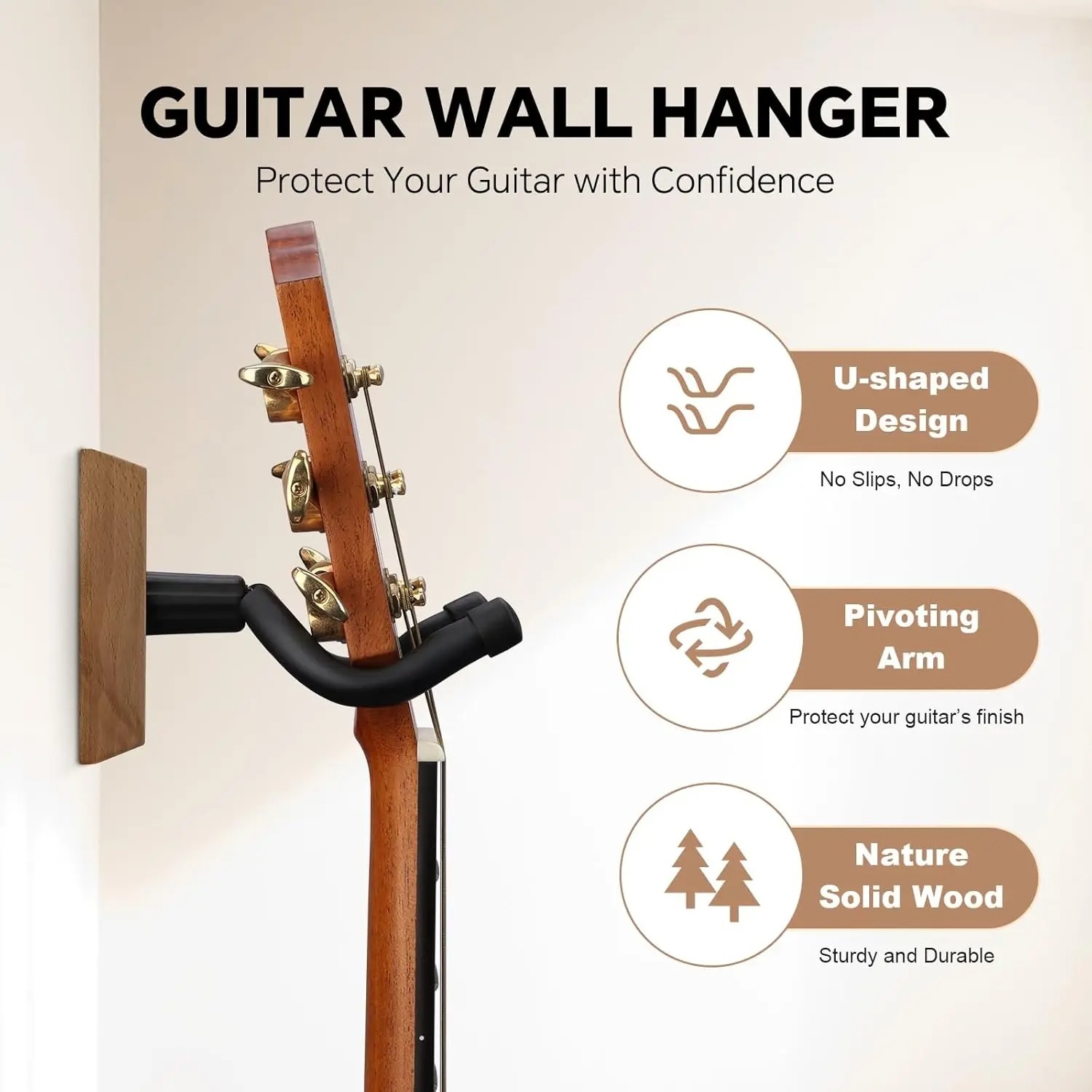 Uchwyt ścienny na gitarę, wies – Musical Instrument Bass recenzja i cena