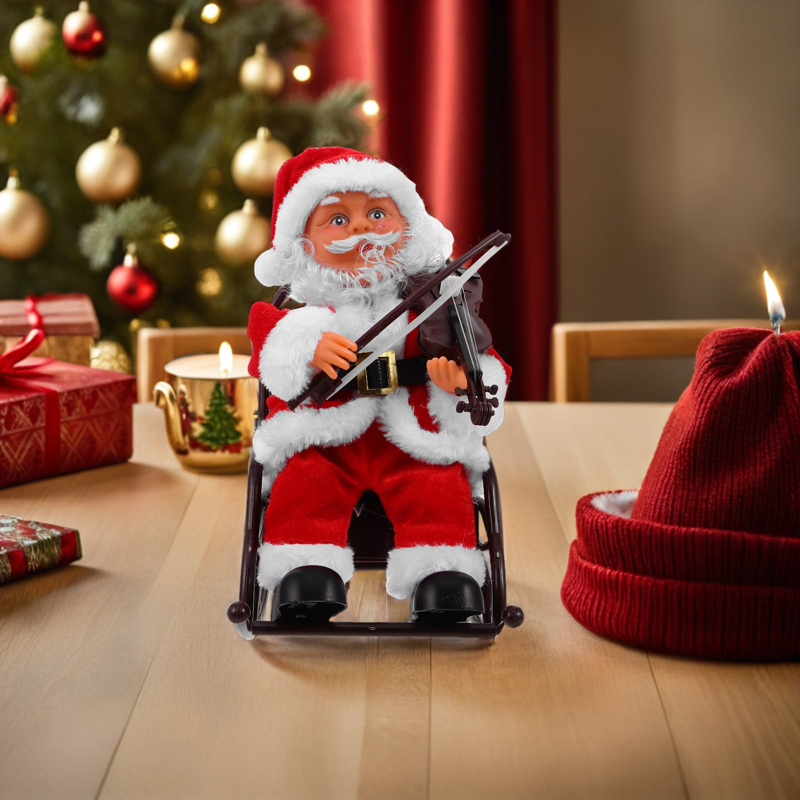 Uroczy elektryczny Święty Miko – Musical Instrument Xmas Ornaments recenzja i cena