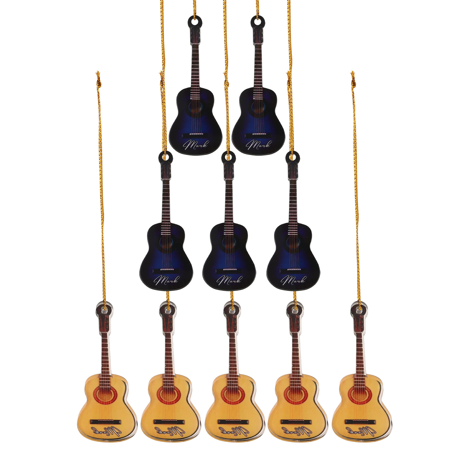 10 szt. Miniaturowych Gitar ja – Musical Instrument Xmas Ornaments recenzja i cena