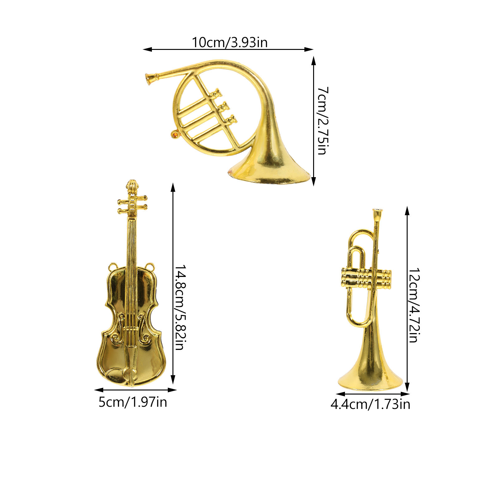 12 szt. Mini Instrumenty Muzyc – Musical Instrument Xmas Ornaments recenzja i cena