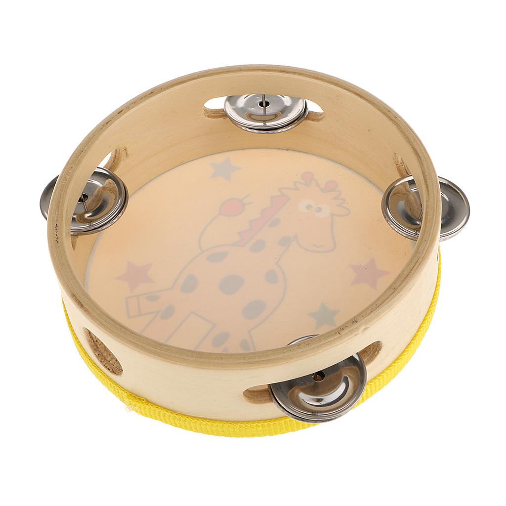 Drewniany tamburyn, mały instr – Tambourine Hand Drum recenzja i cena