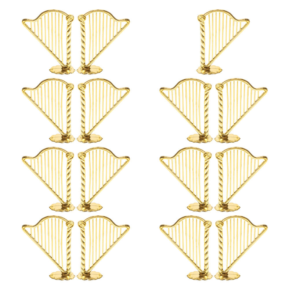 15 szt. Miniaturowe Harfy Ozdo – Musical Instrument Xmas Ornaments recenzja i cena