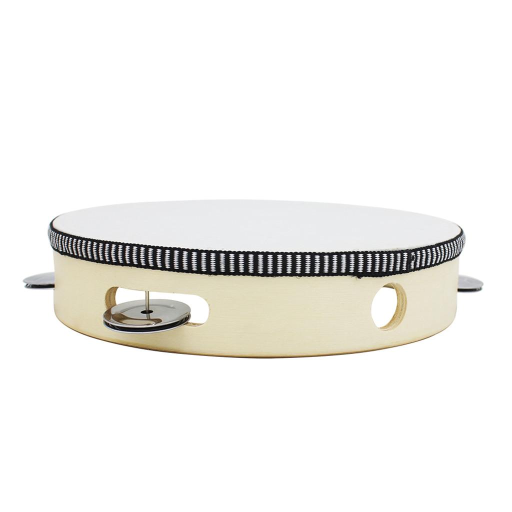 Drewniany tamburyn dla dzieci, – Tambourine Hand Drum recenzja i cena