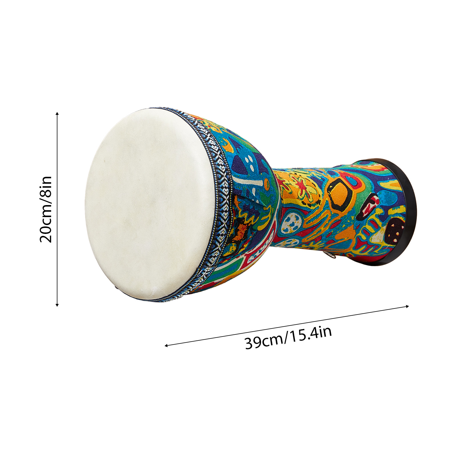 8-calowy Afrykański Bęben Duży – Djembe Hand Drum recenzja i cena
