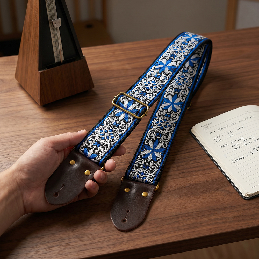 Haftowany pasek do gitary w st – Musical Instrument Bass recenzja i cena