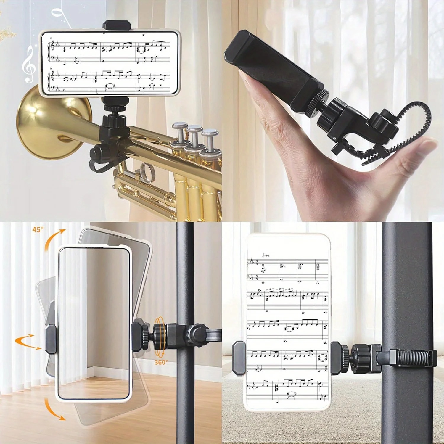 Metalowy klips do telefonu z m – Musical Instrument Horn recenzja i cena