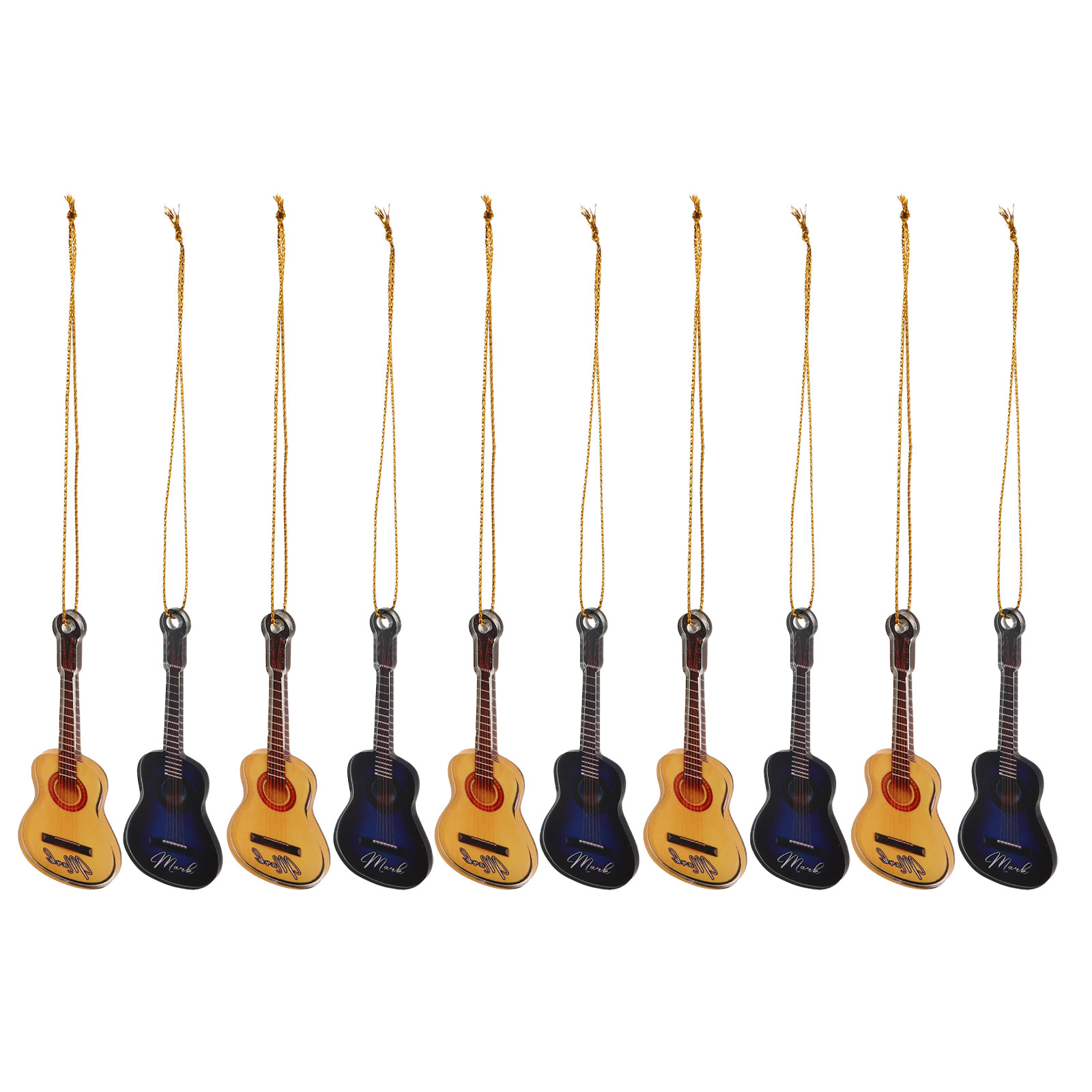 10 szt. Miniaturowych Gitar na – Musical Instrument Xmas Ornaments recenzja i cena