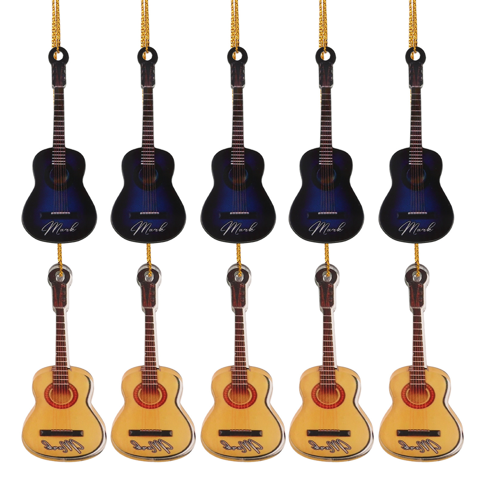 10 szt. Miniaturowych Gitar na – Musical Instrument Xmas Ornaments recenzja i cena